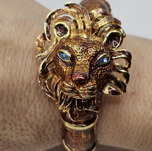 Authentic Rare Vintage Kenneth Jay Lane Clamper Bracelet! - Picture 8 of 12